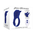 Zero Tolerance Adjustable Fun Ring Rechargeable Vibrating C-Ring with Remote Silicone Blue by Zero Tolerance
