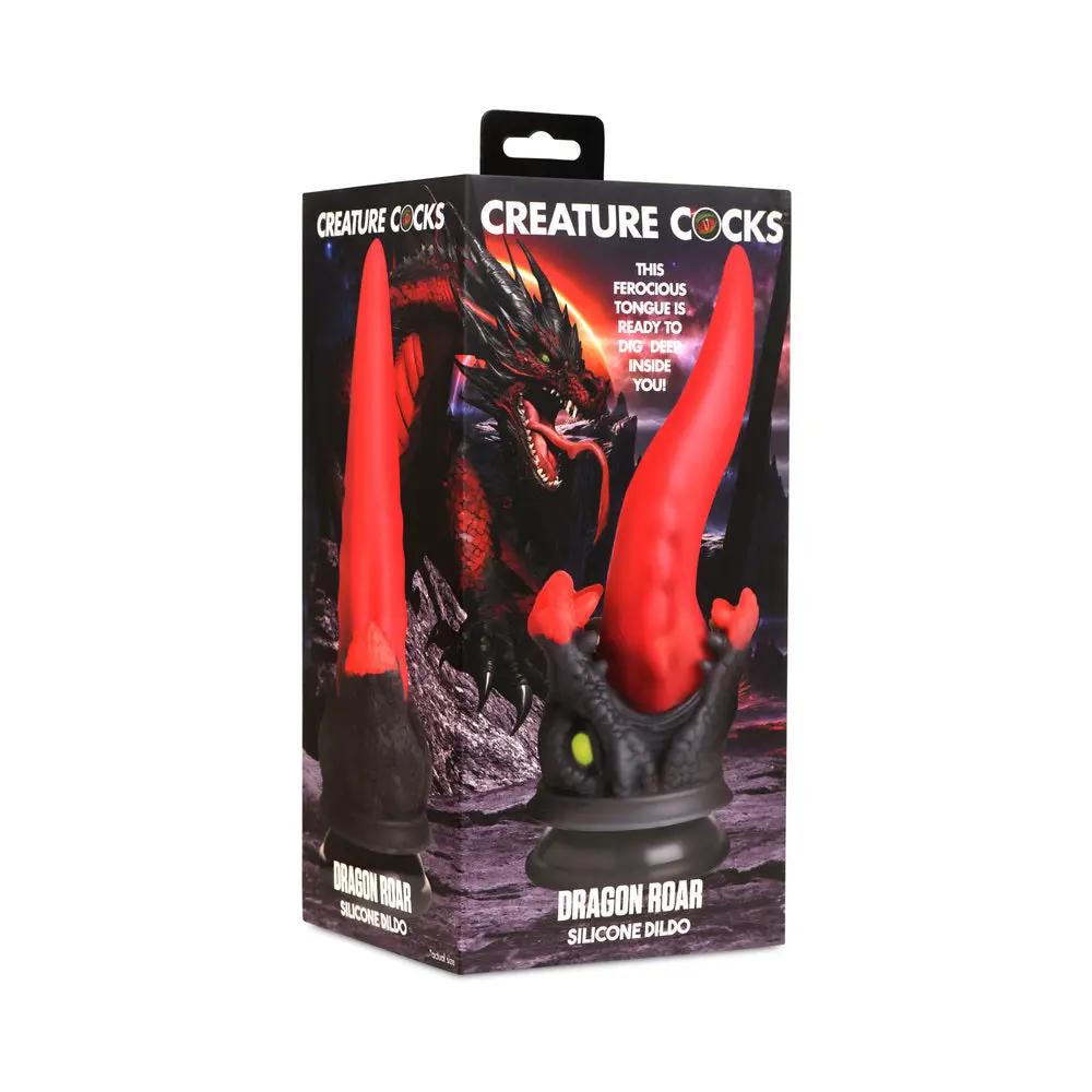 Creature Cocks Dragon Roar Silicone Dildo by XR Brands