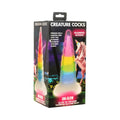 Creature Cocks Uni-Glow Glow-in-the-Dark Rainbow Silicone Dildo by XR Brands