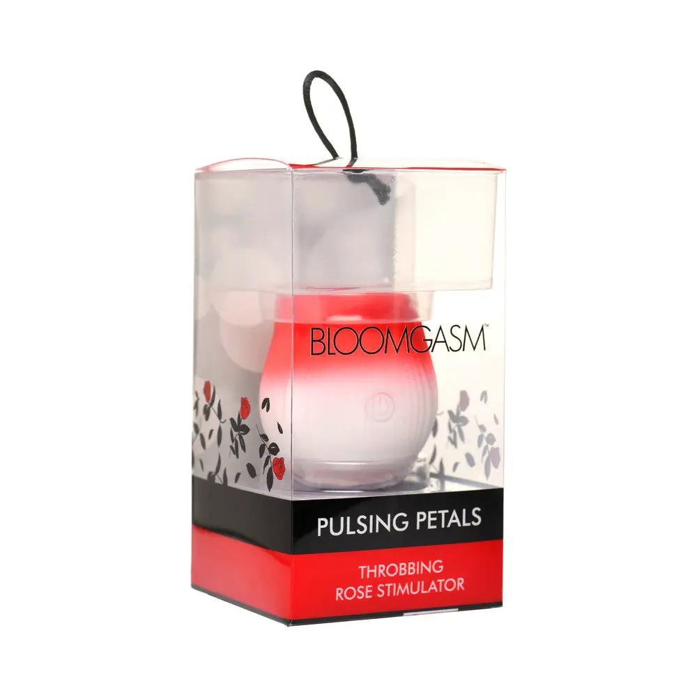 Bloomgasm Pulsing Petals Throbbing Rose Stimulator Red by XR Brands