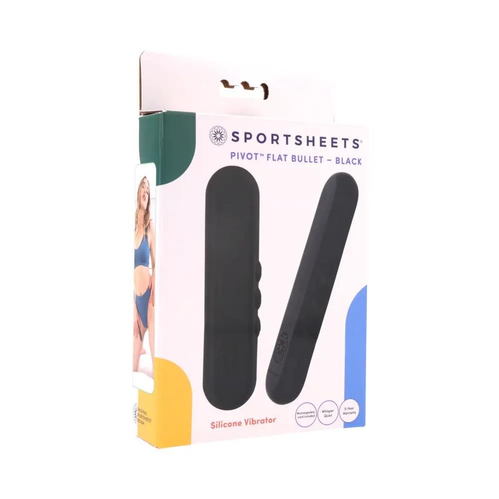 Sportsheets Pivot Flat Bullet Black by Sportsheets