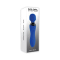 Selopa Blue Belle Rechargeable Dual-Ended Wand Vibrator Silicone Blue by Selopa