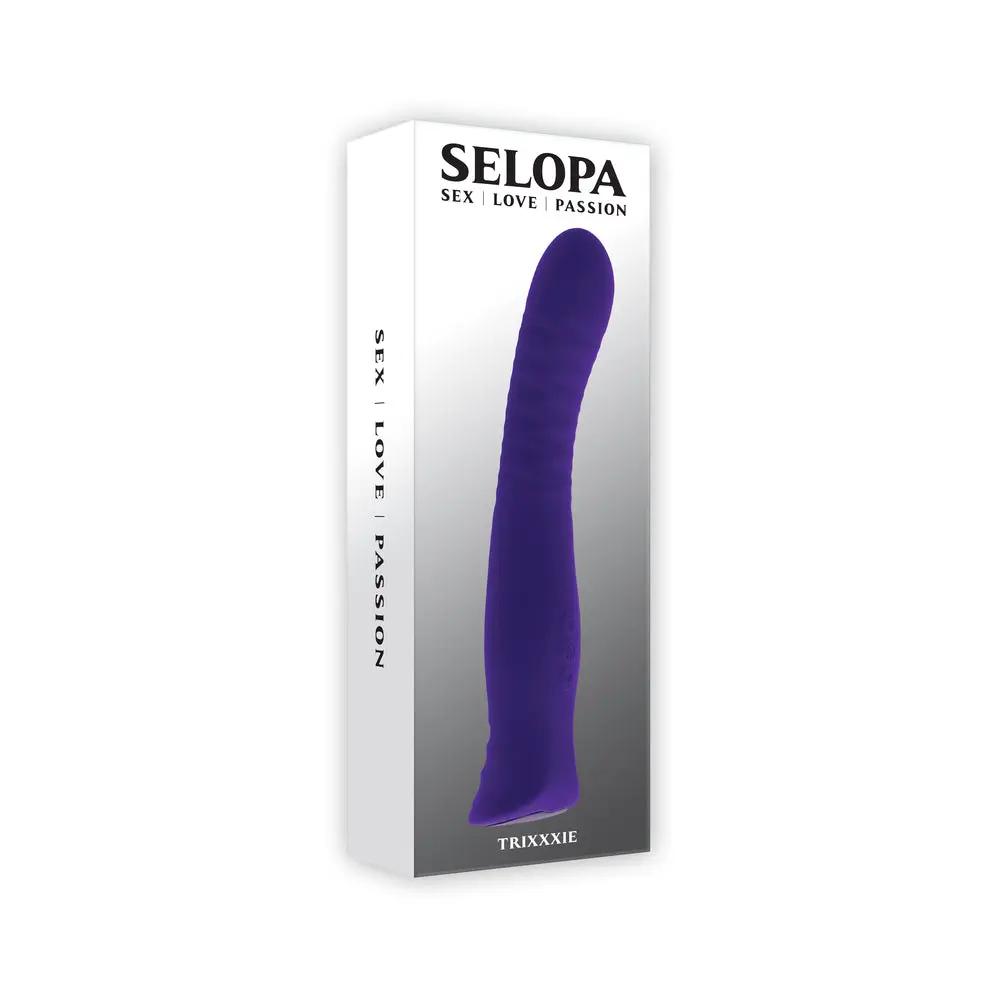 Selopa Trixxxie Rechargeable Vibrator Silicone Purple by Selopa