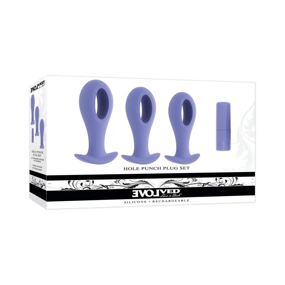 Evolved Hole Punch Plug Set Rechargeable Purple by Evolved