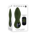 Gender X My Secret Garden Rechargeable Vibrating Anal Plug with Remote Silicone Green by Gender X