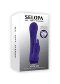 Selopa Plum Job Rechargeable Vibrating Dual Stimulator Silicone Purple by Selopa