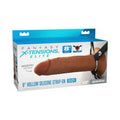 Fantasy X-Tensions Elite Hollow Silicone Strap-On 8 in. Brown by Pipedream