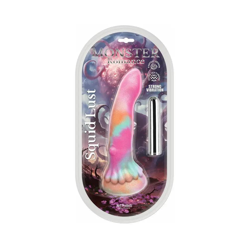 Monster Romance Squid Lust with Vibrating Bullet Silicone Dildo 6 in. by Hott Products