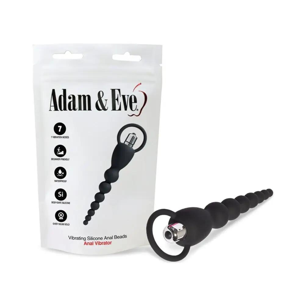 Adam & Eve Vibrating Silicone Anal Beads by Adam & Eve