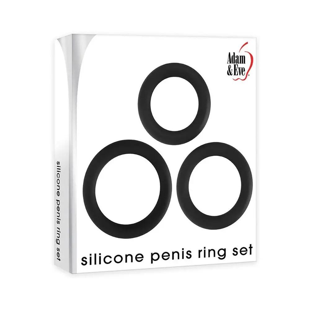 Adam & Eve Silicone Penis Ring Set by Adam & Eve