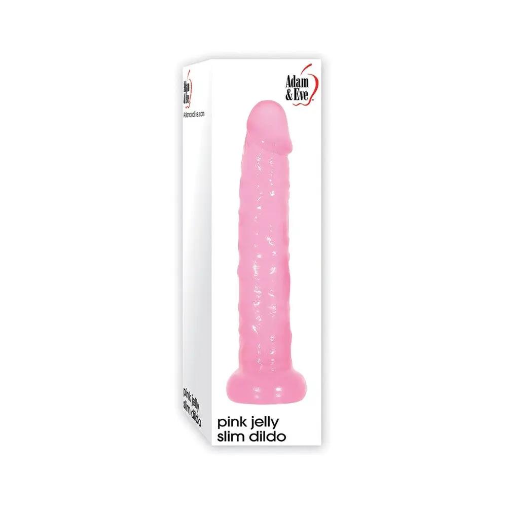 Adam & Eve Pink Jelly Slim Dildo by Adam & Eve