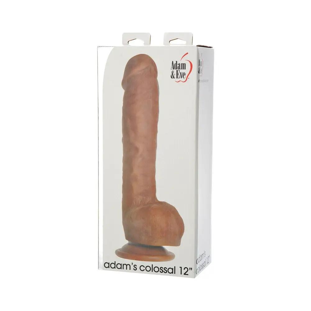 Adam & Eve Adam's Colossal 12 in. Dildo Brown by Adam & Eve