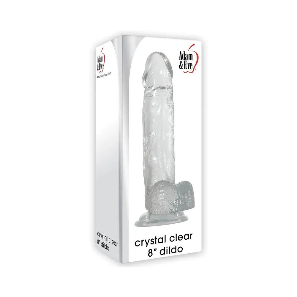 Adam & Eve Crystal Clear 8 in. Dildo by Adam & Eve