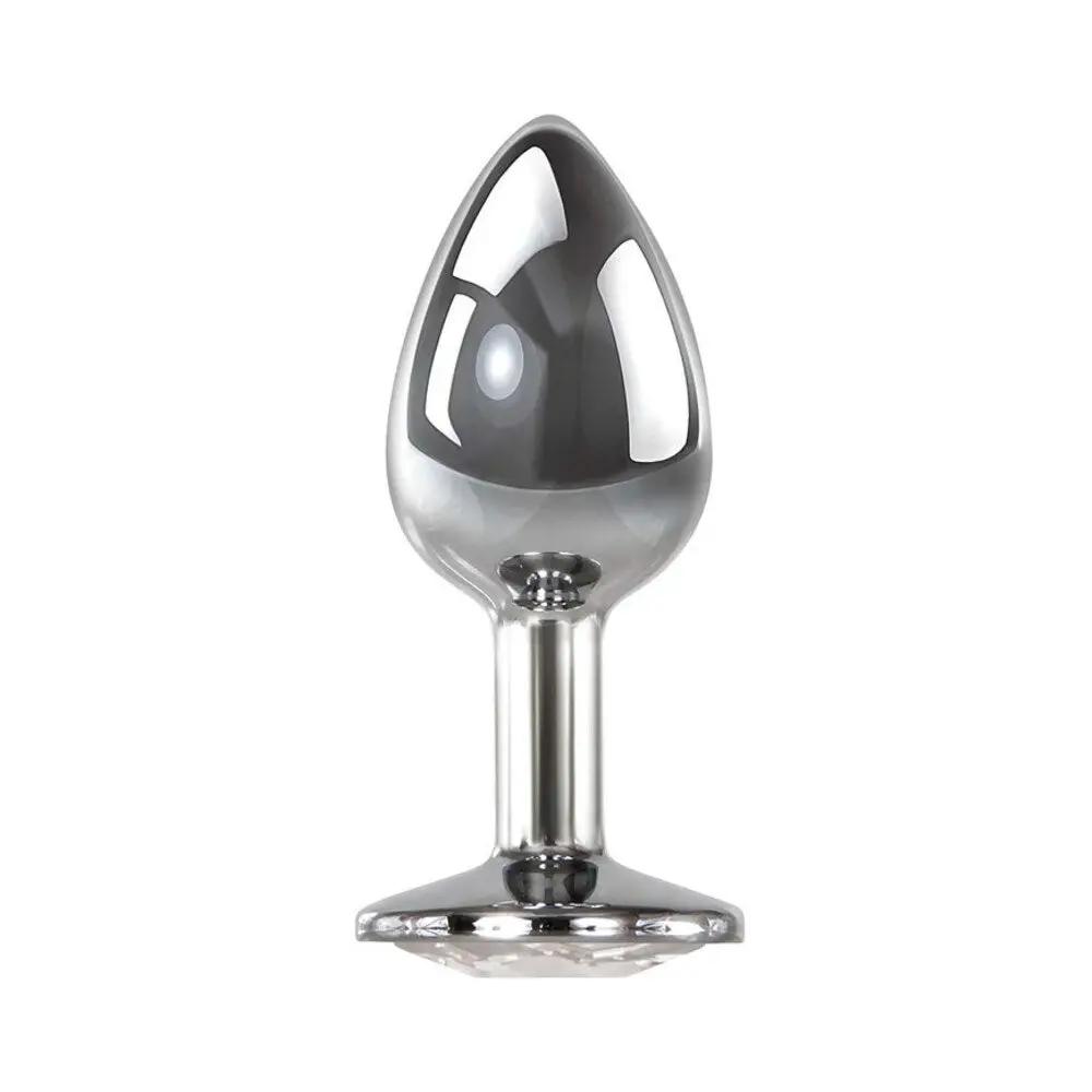 Adam & Eve Clear Gem Anal Plug Medium by Adam & Eve