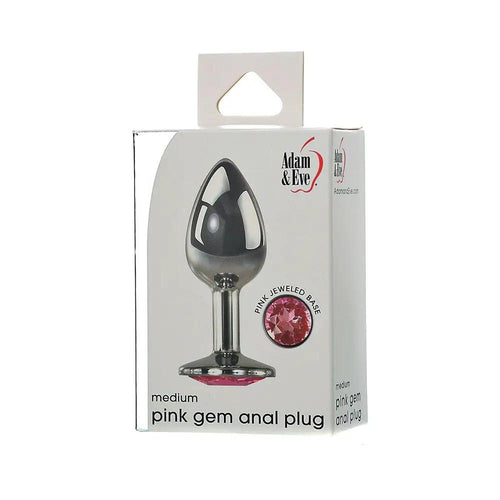 Adam & Eve Pink Gem Anal Plug Medium by Adam & Eve