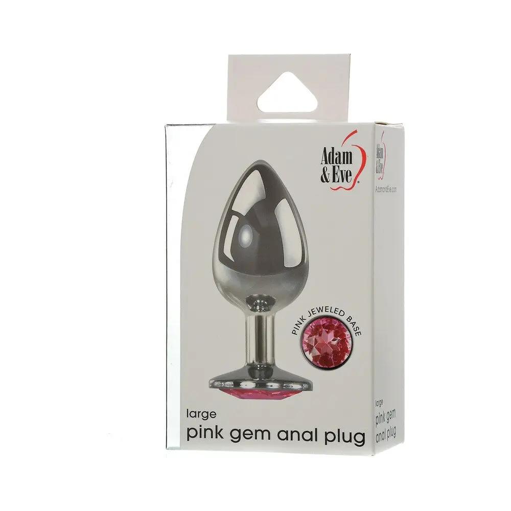 Adam & Eve Pink Gem Anal Plug Large by Adam & Eve