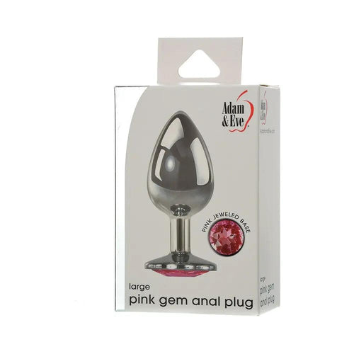 Adam & Eve Pink Gem Anal Plug Large by Adam & Eve