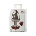 Adam & Eve Red Hearts Gem Anal Plug Small by Adam & Eve