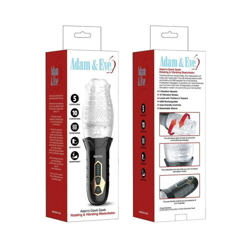 Adam & Eve Adam's Gawk Gawk Rotating & Vibrating Masturbator by Adam & Eve