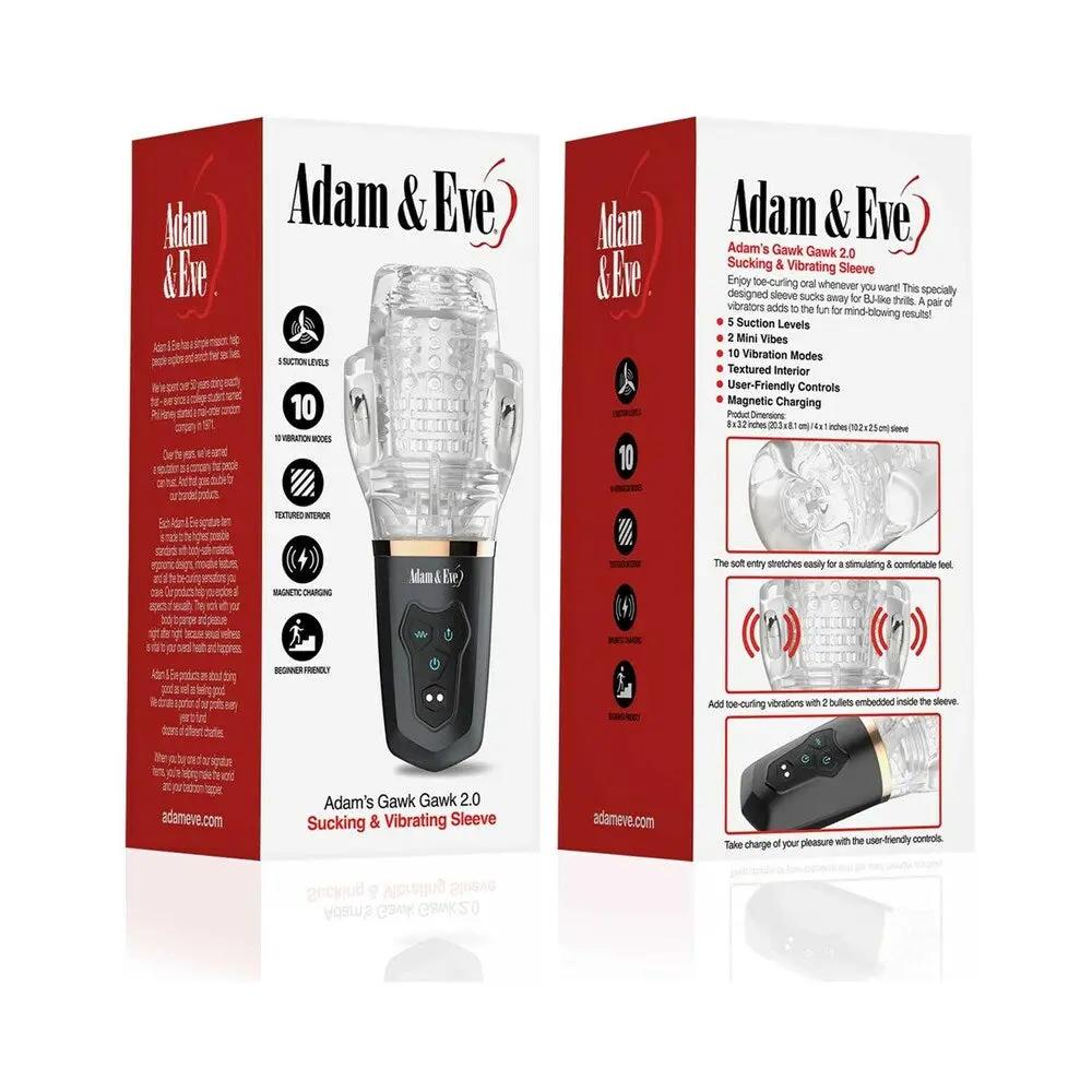 Adam & Eve Adam's Gawk Gawk 2.0 Sucking & Vibrating Sleeve by Adam & Eve