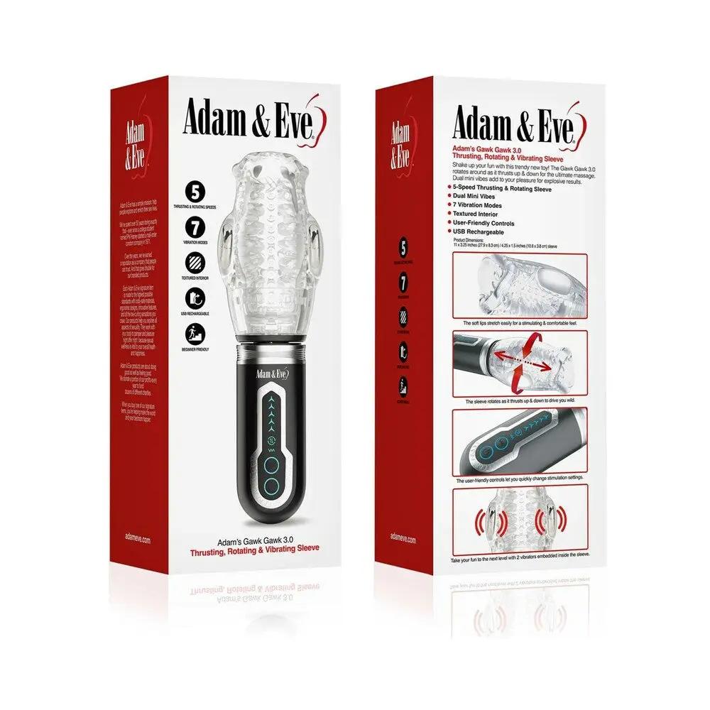 Adam & Eve Adam's Gawk Gawk 3.0 Thrusting Rotating & Vibrating Sleeve by Adam & Eve