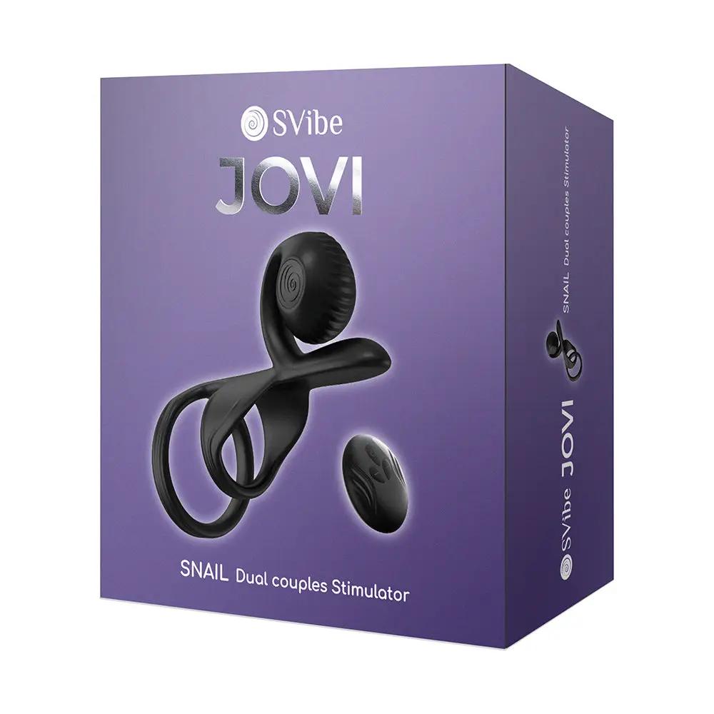 SVibe Snail Jovi Couples Ring Black by SVibe