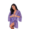 Magic Silk Sheer Passion Flutter Sleeve Robe Very Peri S/M by Magic Silk