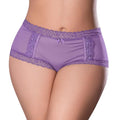Magic Silk Sheer Passion Cheeky Hipster Boy Short Very Peri Queen Size by Magic Silk