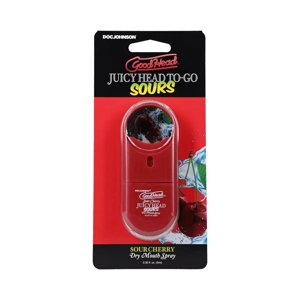 GoodHead Juicy Head Dry Mouth Spray To-Go Sour Cherry 0.3 oz. by Doc Johnson