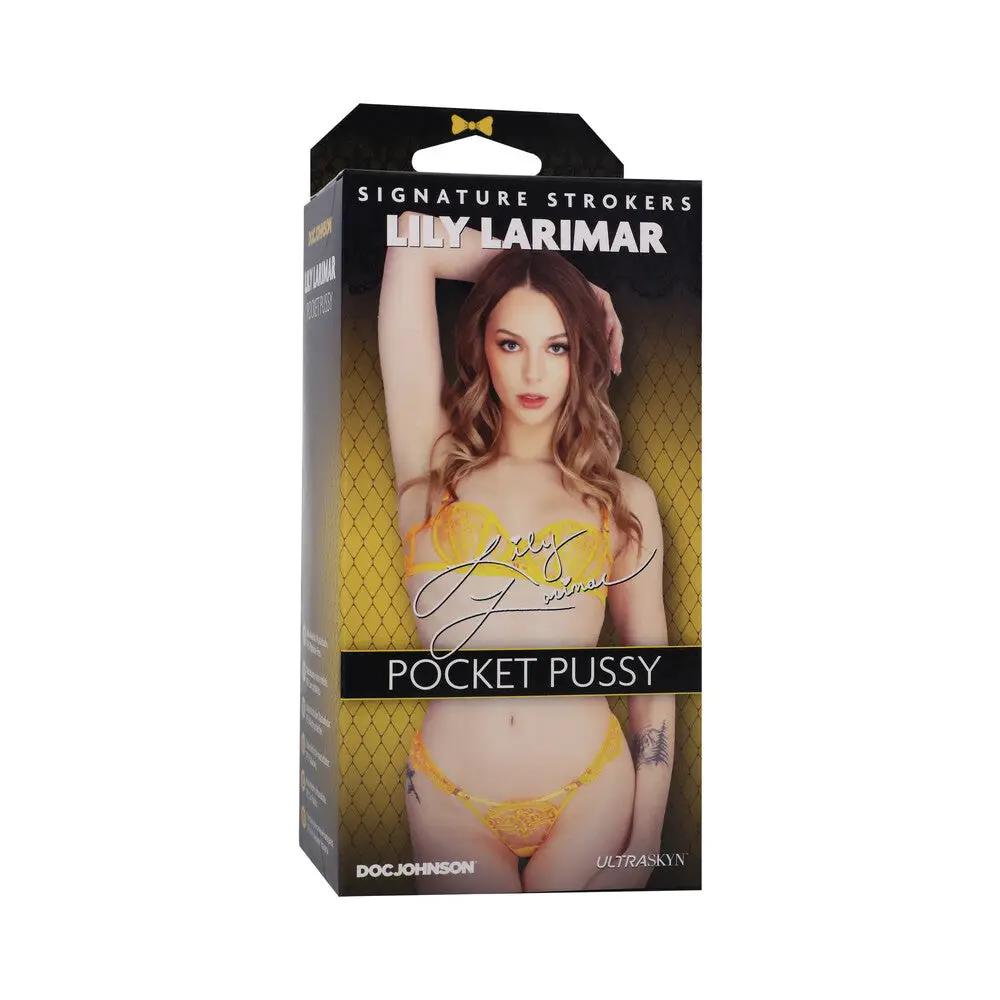 Signature Strokers Lily Larimar ULTRASKYN Pocket Pussy Vanilla by Doc Johnson