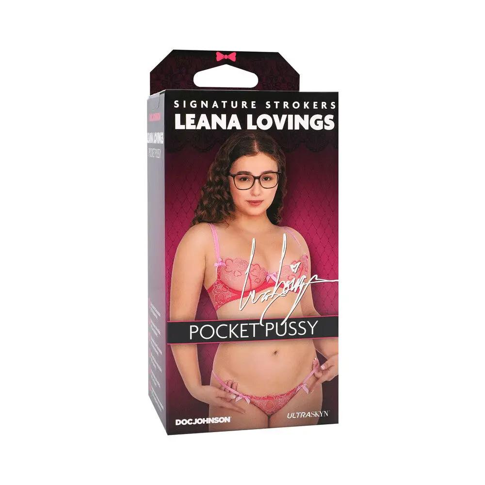 Signature Strokers Leana Lovings ULTRASKYN Pocket Pussy Vanilla by Doc Johnson