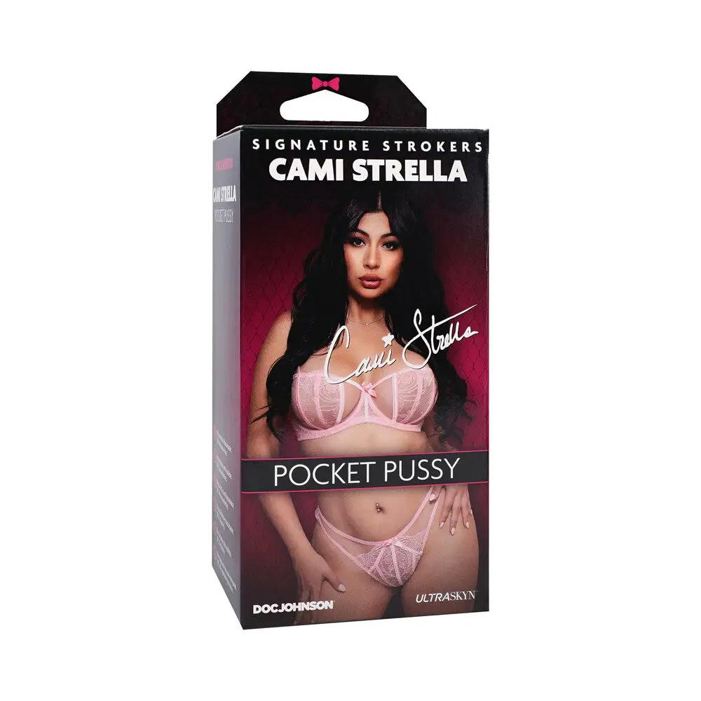 Signature Strokers Cami Strella ULTRASKYN Pocket Pussy Vanilla by Doc Johnson