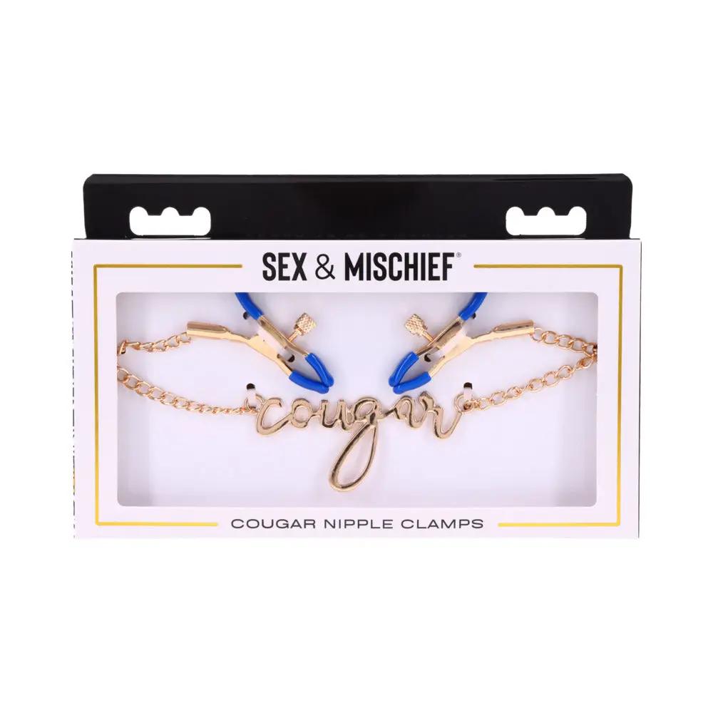 Sportsheets Sex & Mischief Cougar Nipple Clamps by Sportsheets