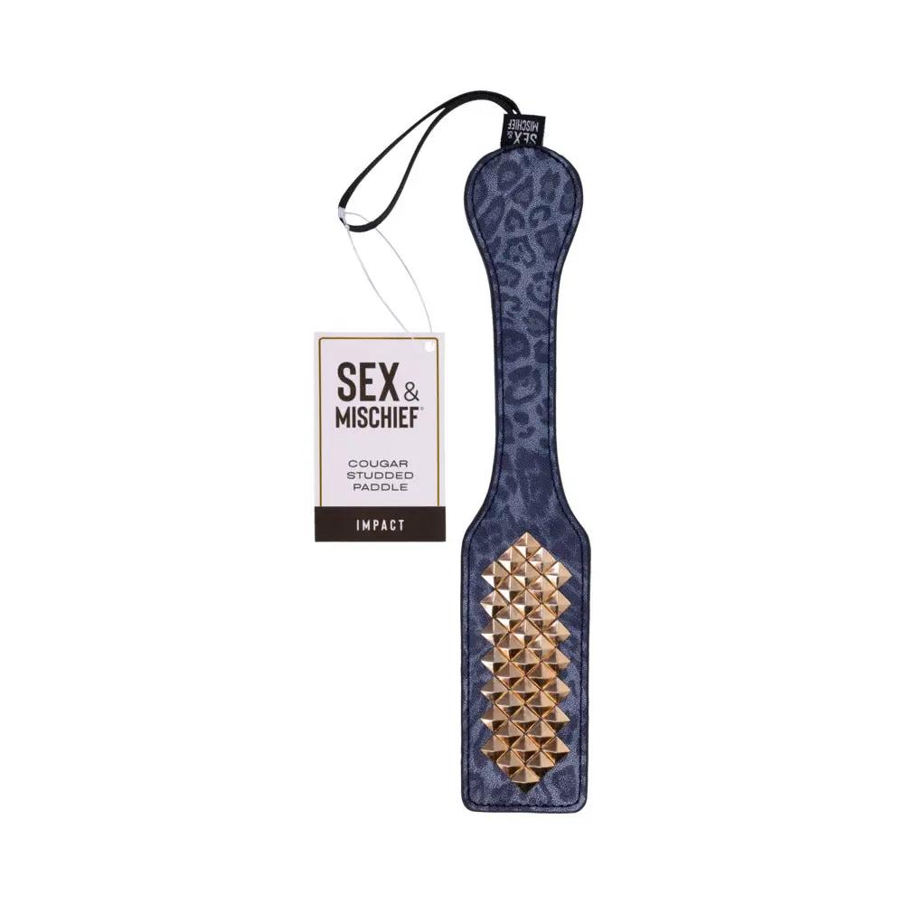 Sportsheets Sex & Mischief Cougar Studded Paddle by Sportsheets