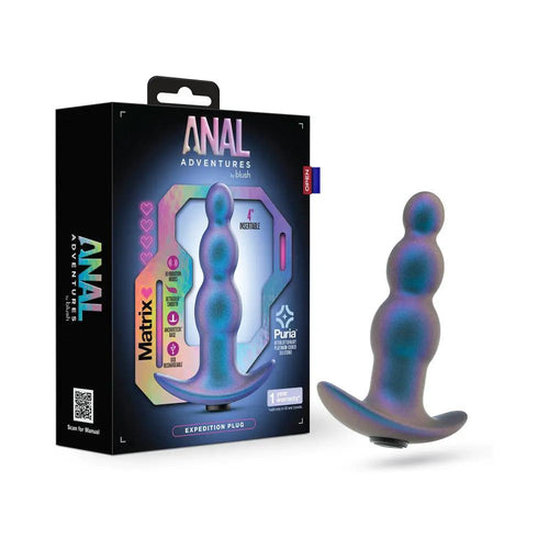 Anal Adventures Matrix Expedition Plug Lunar Blue by Blush