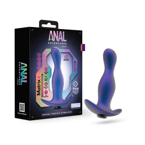 Anal Adventures Matrix Odyssey Prostate Stimulator Space Age Blue by Blush