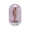 Ouch! Smooth Silicone Oval Anal Plug 4.6 in. Rose Gold by Shots