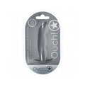 Ouch! Smooth Silicone Finger Anal Plug 4.6 in. Gun Metal by Shots