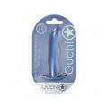 Ouch! Smooth Silicone Finger Anal Plug 4.6 in. Metallic Blue by Shots