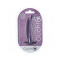 Ouch! Smooth Silicone Finger Anal Plug 4.6 in. Metallic Purple by Shots