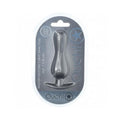 Ouch! Smooth Silicone Curvy Anal Plug 4.6 in. Gun Metal by Shots
