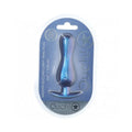 Ouch! Smooth Silicone Curvy Anal Plug 4.6 in. Metallic Blue by Shots