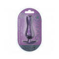 Ouch! Smooth Silicone Curvy Anal Plug 4.6 in. Metallic Purple by Shots