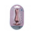 Ouch! Smooth Silicone Curvy Anal Plug 4.6 in. Rose Gold by Shots