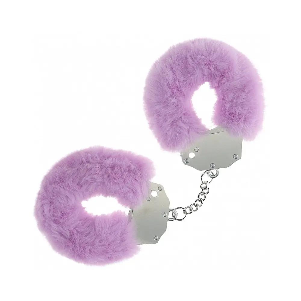 Ouch! Heavy-Duty Fluffy Handcuffs Lavender by Shots