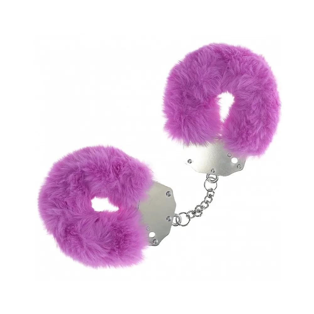Ouch! Heavy-Duty Fluffy Handcuffs Purple by Shots