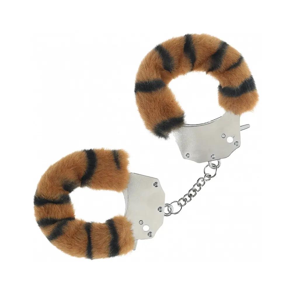 Ouch! Heavy-Duty Fluffy Handcuffs Tiger by Shots