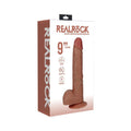 RealRock 9 in. Vibrating Cock with Balls Regular Straight Tan by Shots