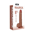 RealRock 8 in. Vibrating and Rotating Cock with Balls Regular Straight Tan by Shots