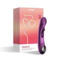 Honey Play Box Tempo Pressure Sensing App-Controlled Tapping G-Spot Vibrator Purple by Honey Play Box
